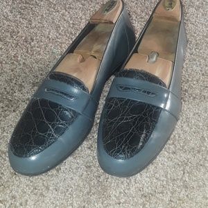 Vintage Grey Crocodile & Leather shoes